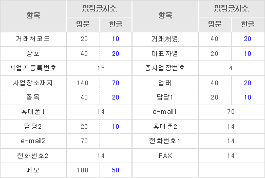 입력 형식